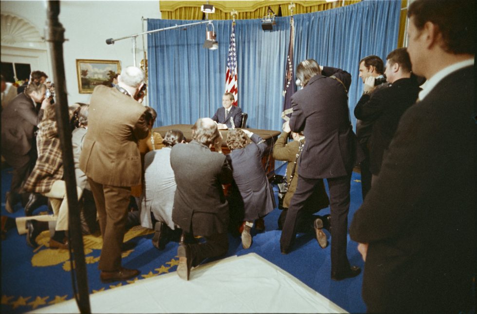 50 Years Ago President Nixon Announces A Peace Agreement In Vietnam Us ...